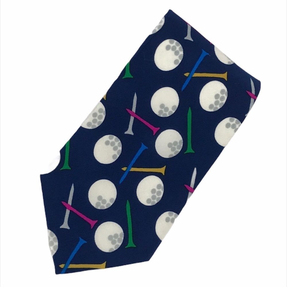 Lillian Vernon Golf Tee’s and Golf Balls Tie Blue